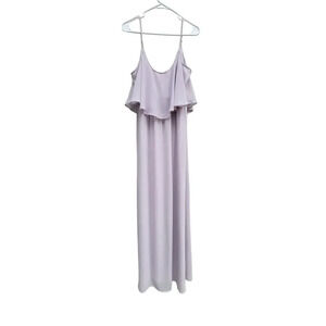 Show Me Your MuMu Caitlin Ruffle Maxi Dress‎ Lilac Purple Formalwear Size XL